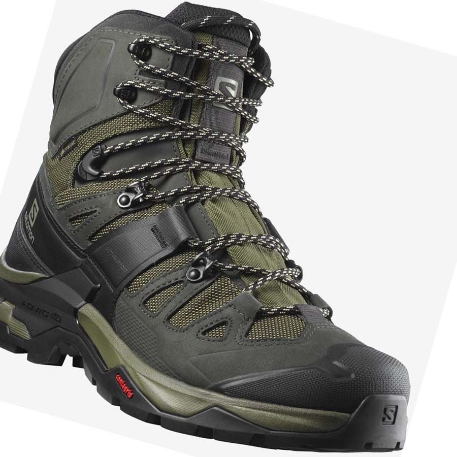 Salomon QUEST 4 GORE-TEX Erkek Yürüyüş Ayakkabısı Zeytin Yeşili | TR 3563NWY